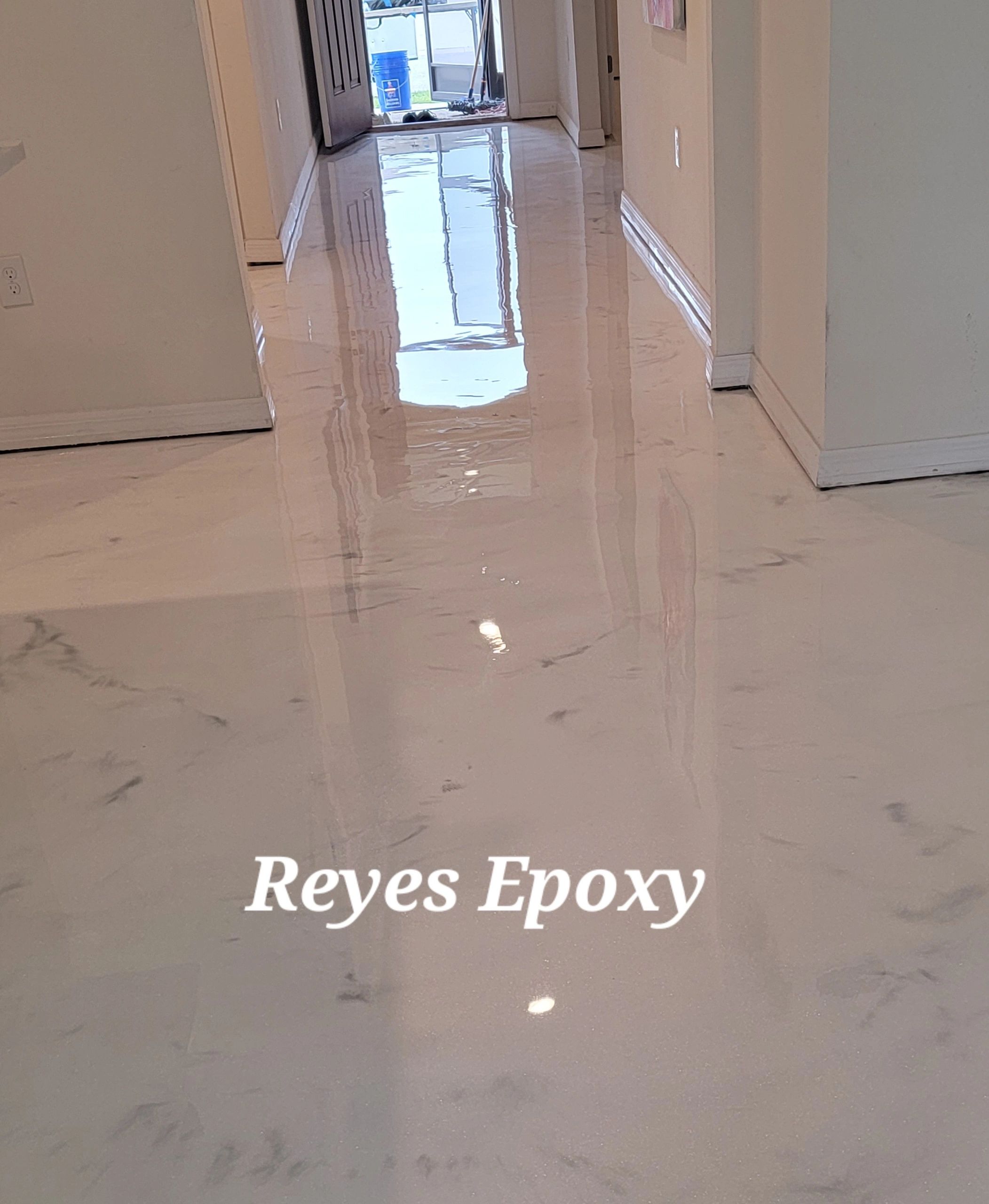 Epoxy floor portrait