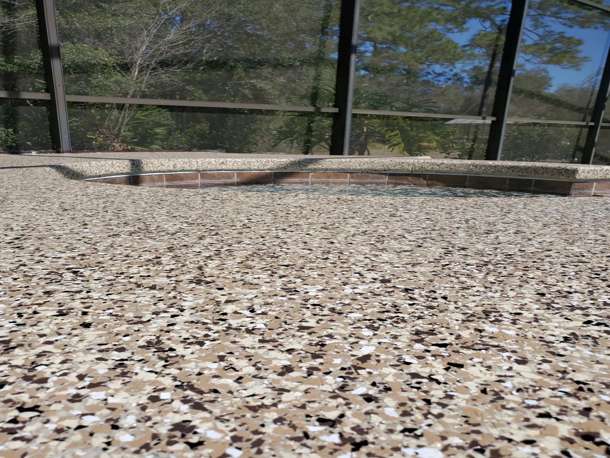 Polished concrete floor
